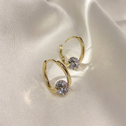 Diamond Round Stud Earrings