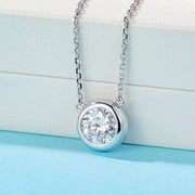 Moissanite 925 Silver Bubble Necklace