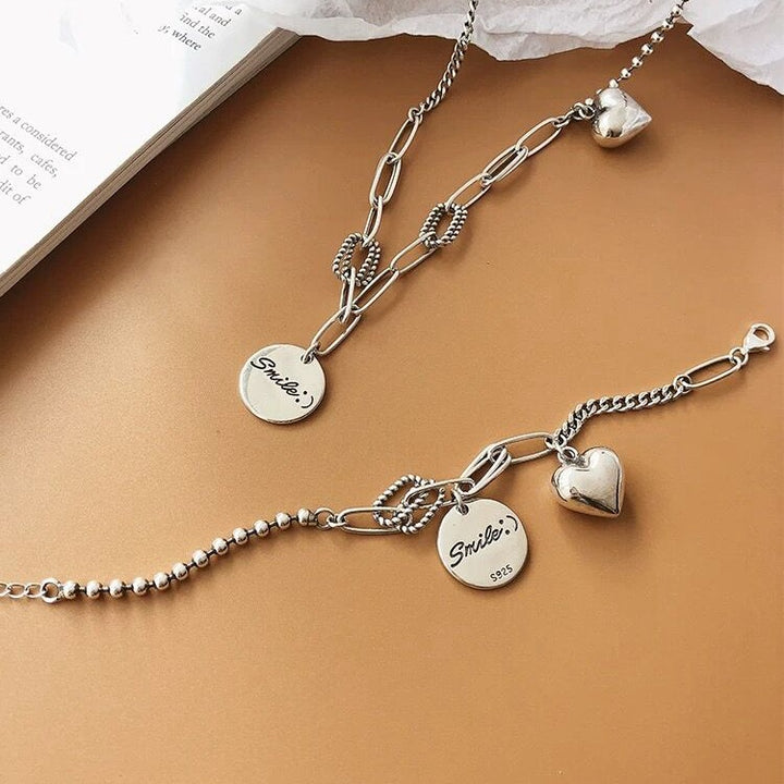 Smile & Heart Charm Bracelet
