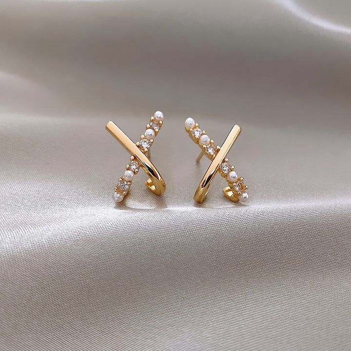 'Love Affair' Crystal X Earrings