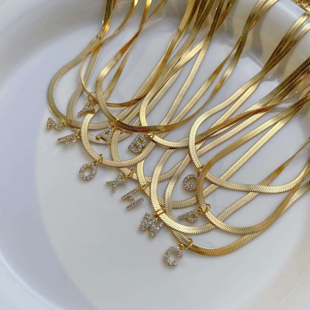 French Style Letter Necklace