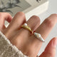Melted Pearl 925 Sterling Silver Ring