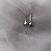 Austrian Black Pearl Handmade Earrings