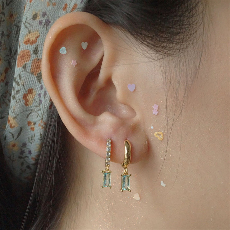 Mini Zirconia Hoop Earrings