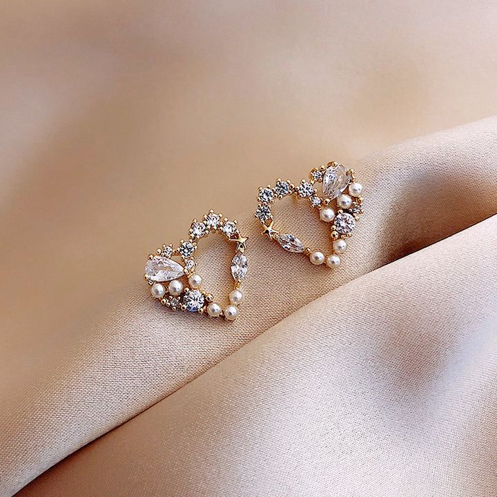 Crystal Heart Earrings