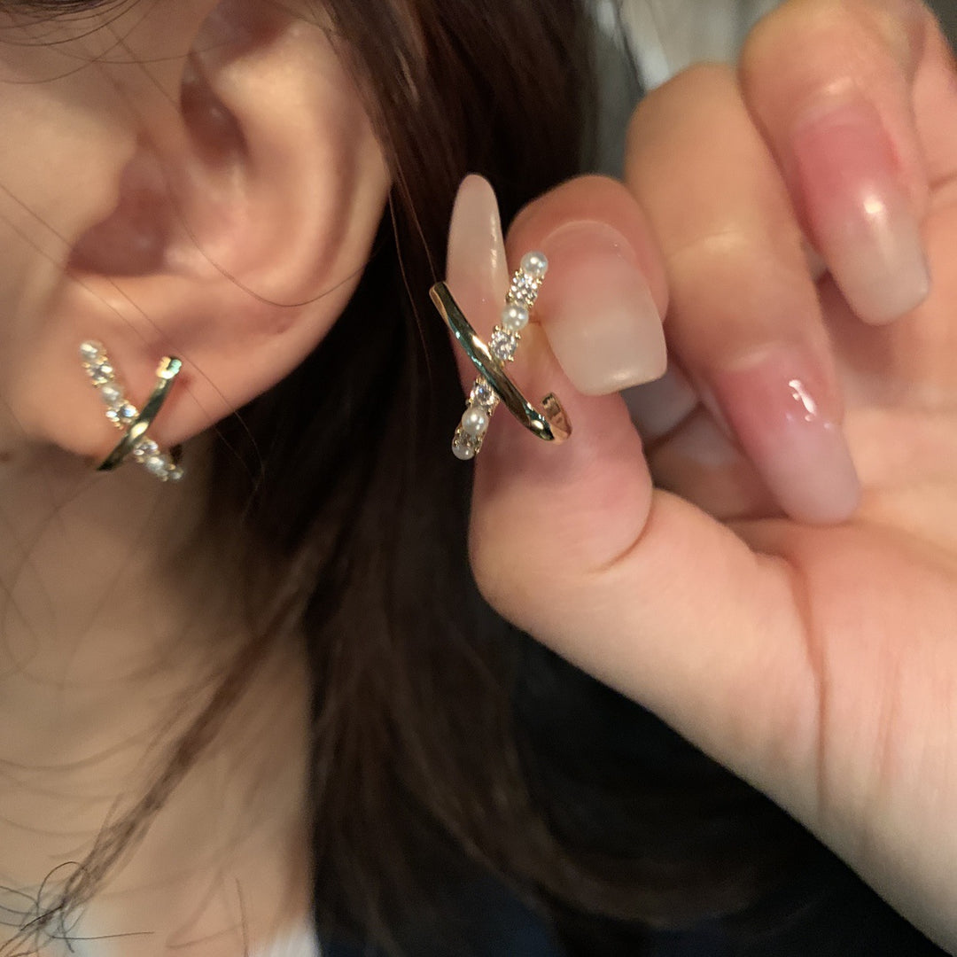 'Love Affair' Crystal X Earrings