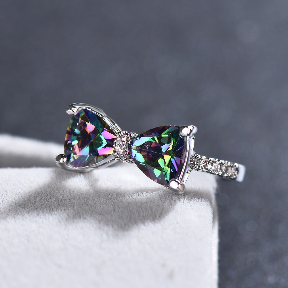 Forget Me Not Bow Ring