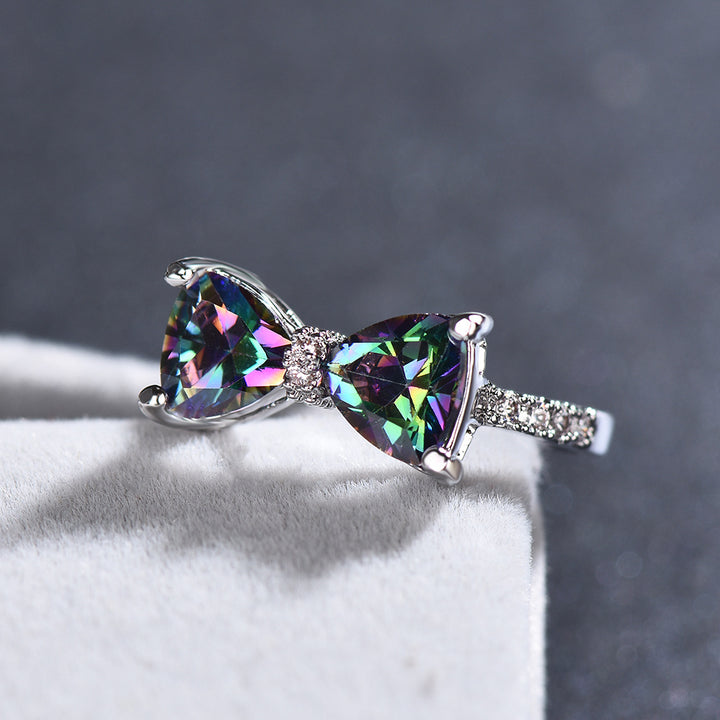 Forget Me Not Bow Ring
