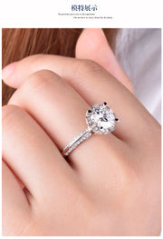 Moissanite 925 Silver Bouquet Ring