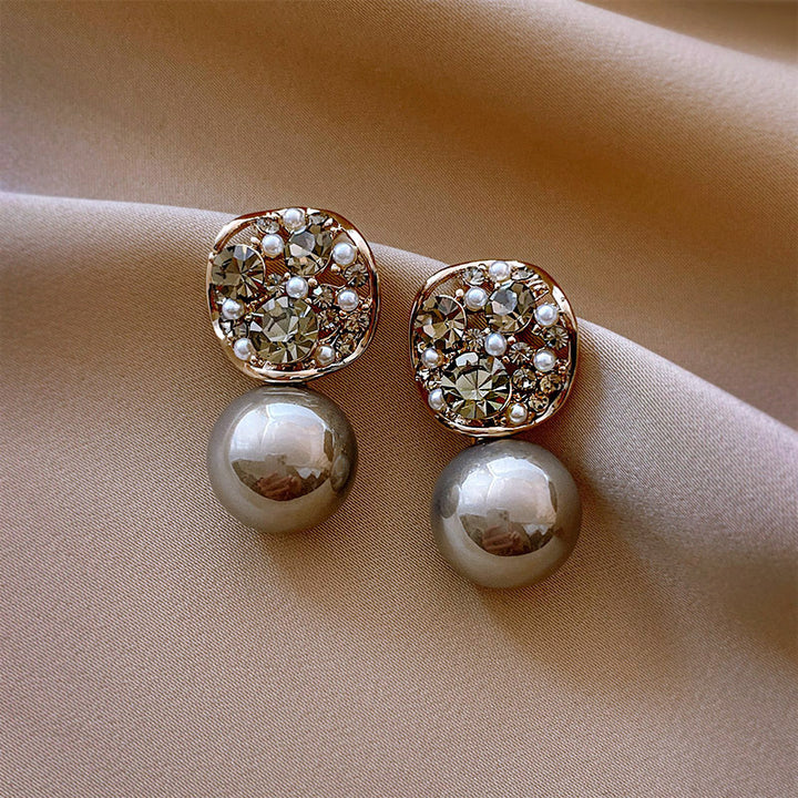 Luxe Crystal Pearl Earrings