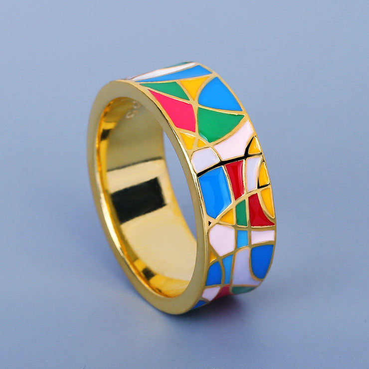 Artist Enamel Ring