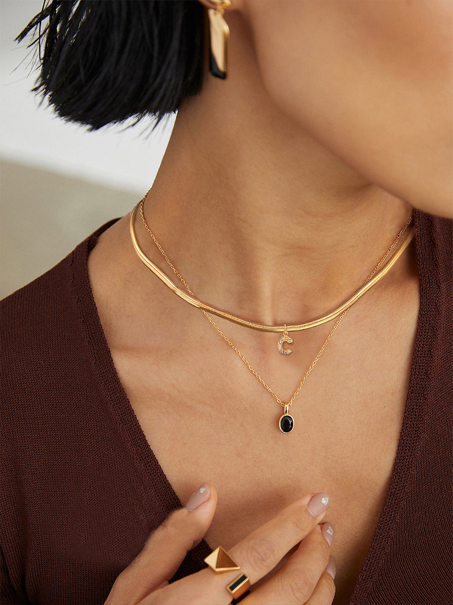 French Style Letter Necklace