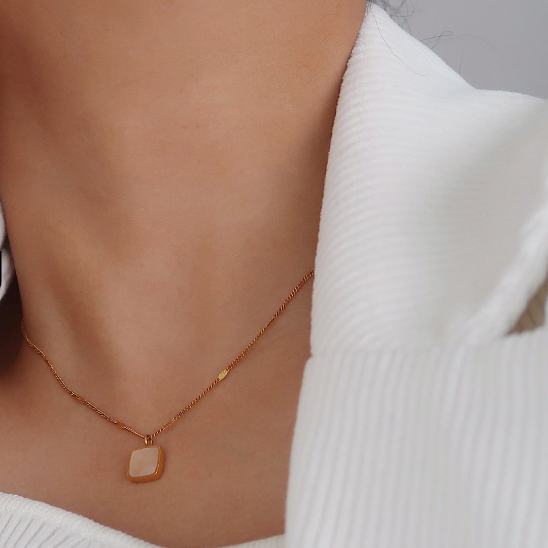 Pearl Square Necklace