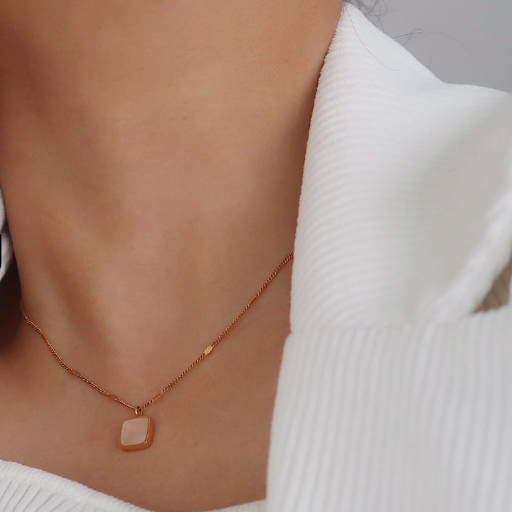 Pearl Square Necklace