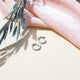 14K Gold on Recycled Sterling Silve Mini Huggie Hoops