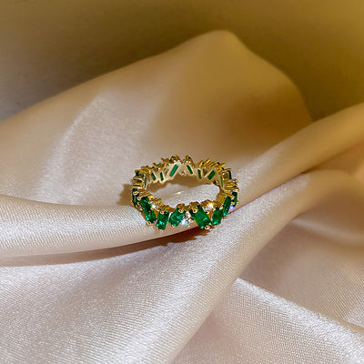 Emerald Zirconia Ring