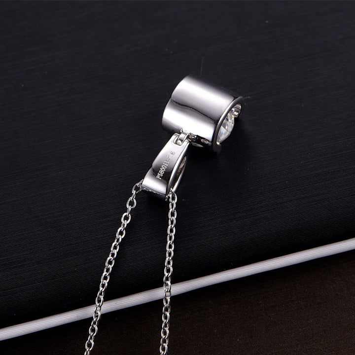 Square Basket Moissanite Pendant