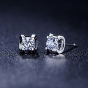 Eternal Promise Moissanite Sterling Silver Earrings