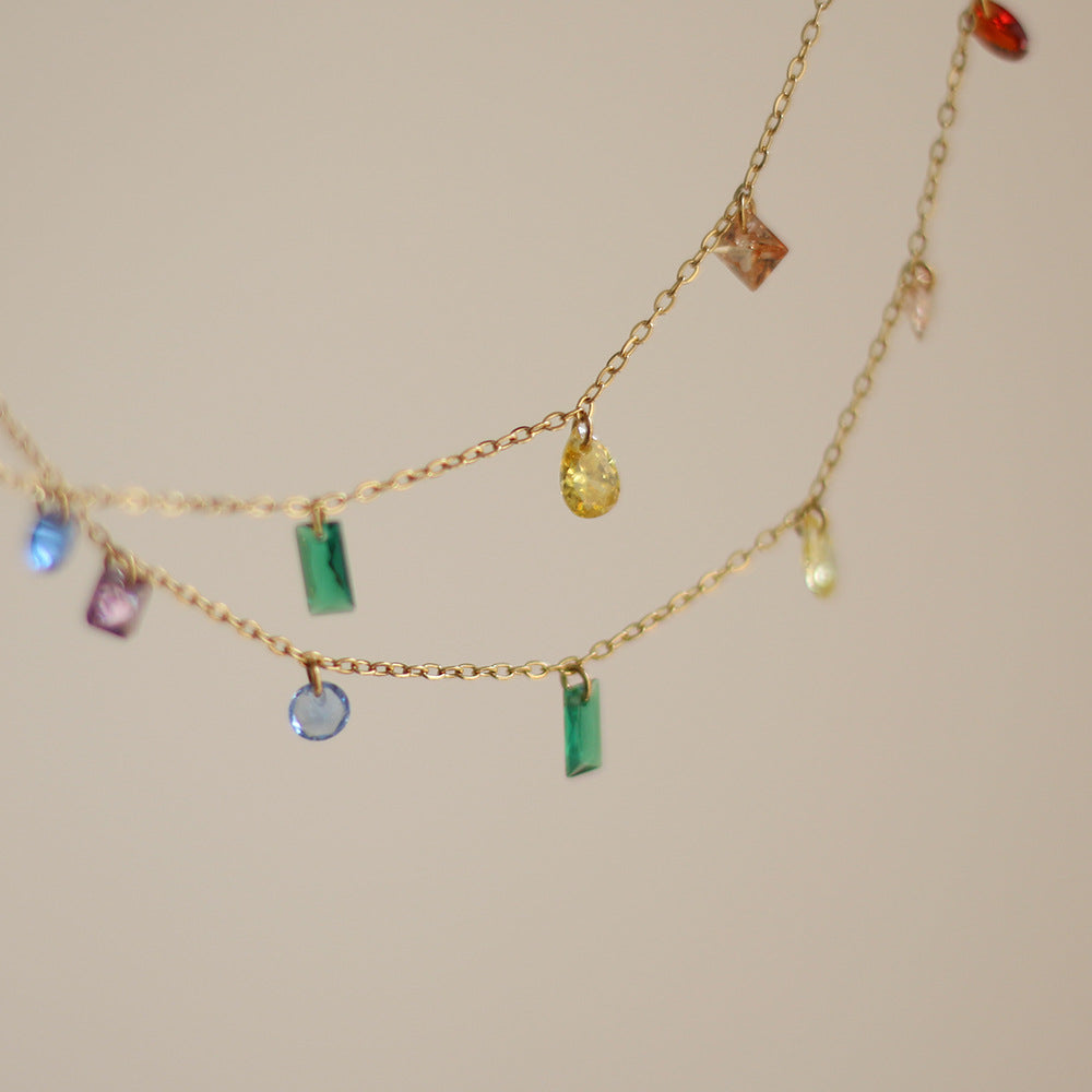 Summer Dream Rainbow Diamond Bracelet/Necklace