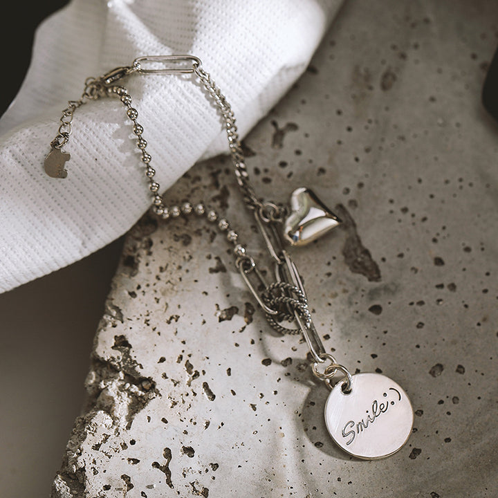 Smile & Heart Charm Bracelet