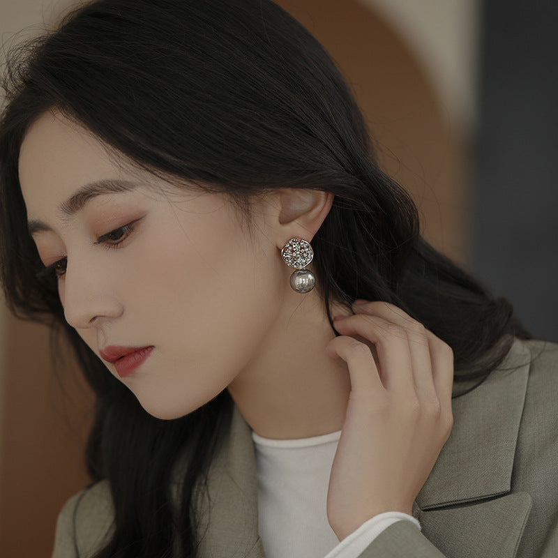 Luxe Crystal Pearl Earrings