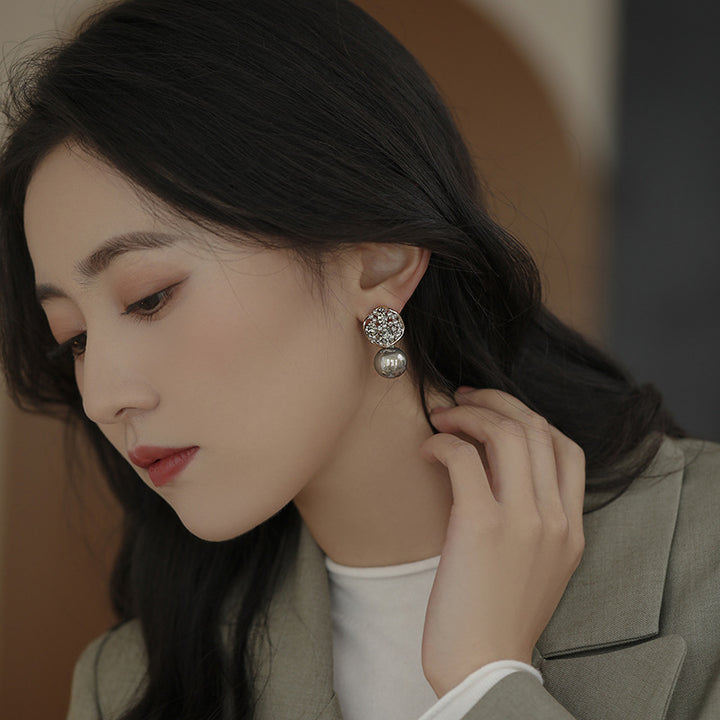 Luxe Crystal Pearl Earrings
