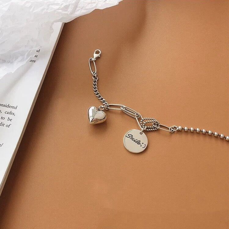 Smile & Heart Charm Bracelet
