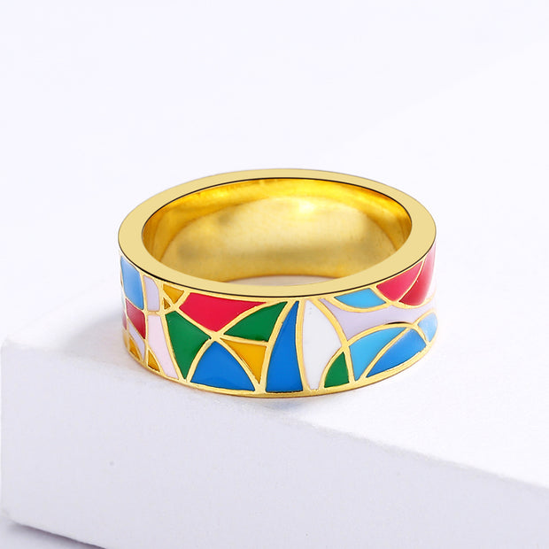 Artist Enamel Ring