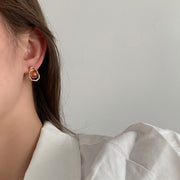 Irregular Small Drop Colored Earrings