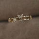 Double Butterfly Zirconia Ring
