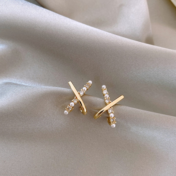 'Love Affair' Crystal X Earrings