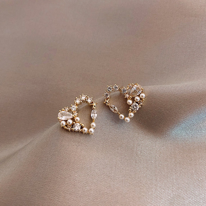 Crystal Heart Earrings