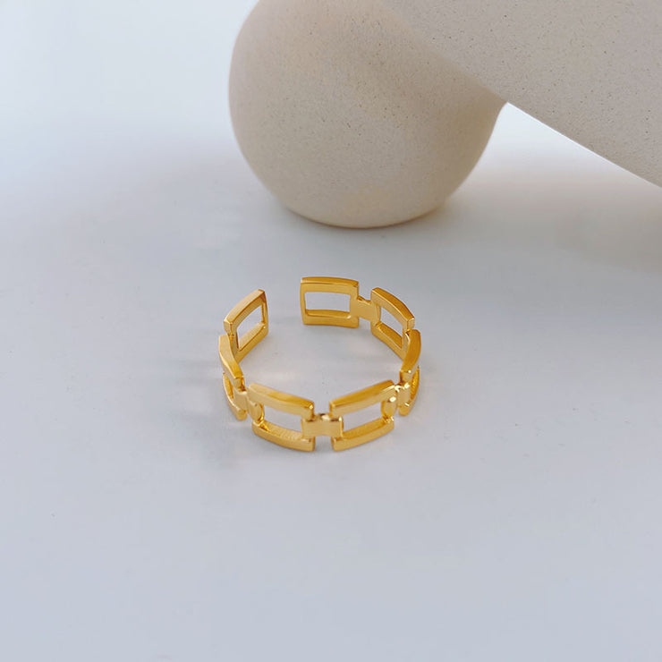 Metal Chain Adjustable Ring