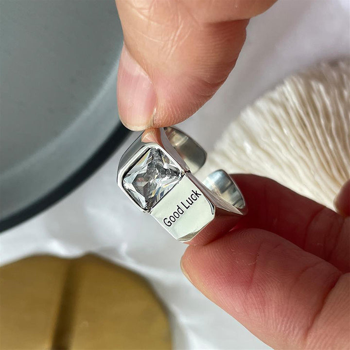 Good Luck Zircon Open Ring