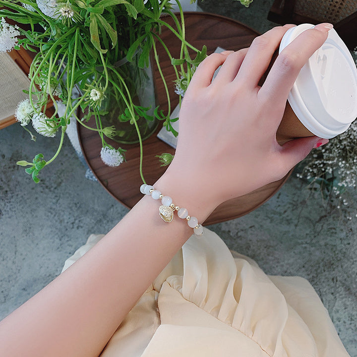 Seashell Opal Bead Bracelet