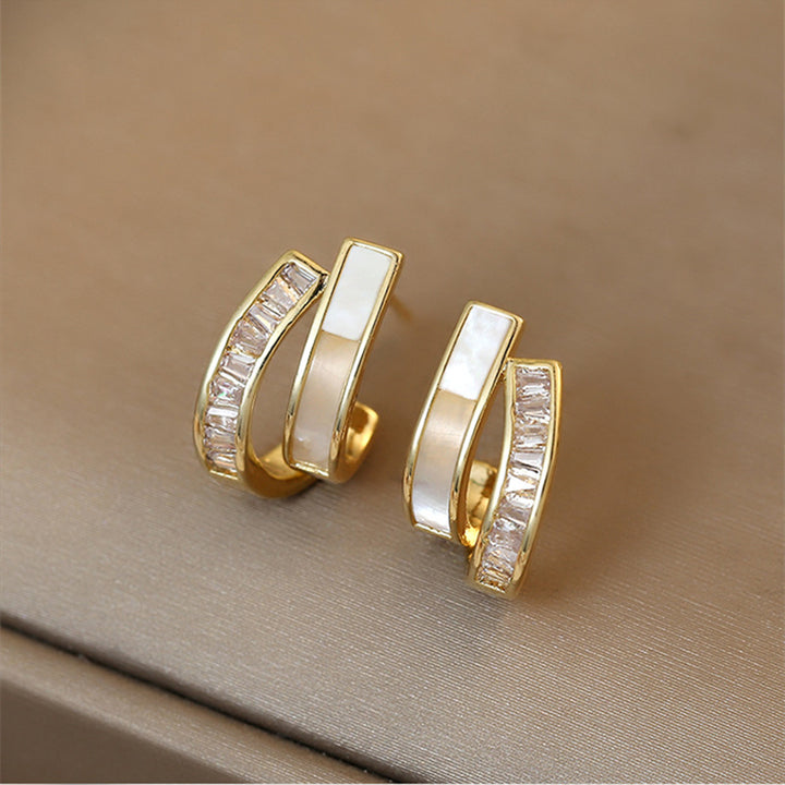 Double Layered Patchwork Earrings