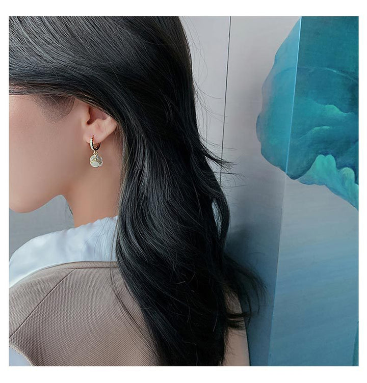 Cat's eye stone earrings