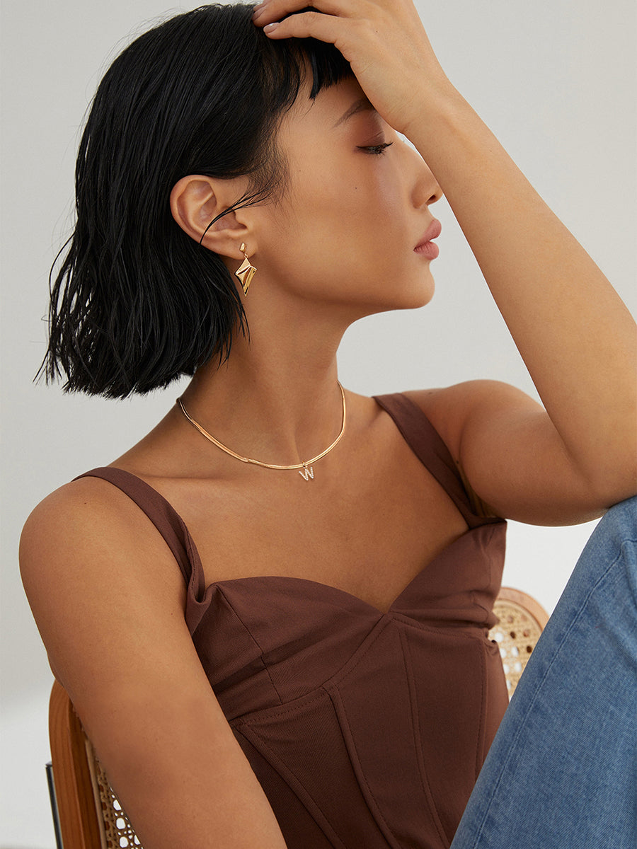 French Style Letter Necklace