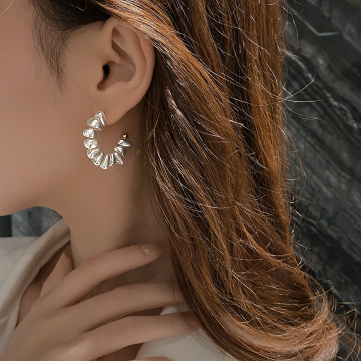 Pearl Hoop Earrings