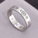 Roman Numeral Titanium Steel Ring