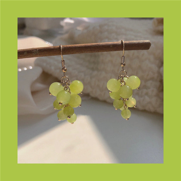 Green Grape Earrings