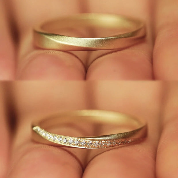 Sterling Silver Möbius Ring Zirconia Ring