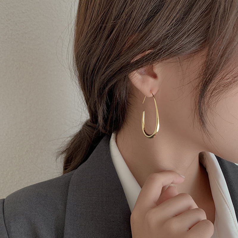 Fluid Hoop Earrings