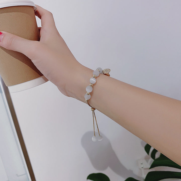 Seashell Opal Bead Bracelet