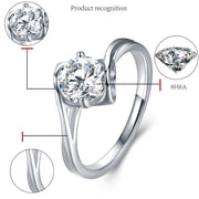 Moissanite 925 Silver Star Queen Ring