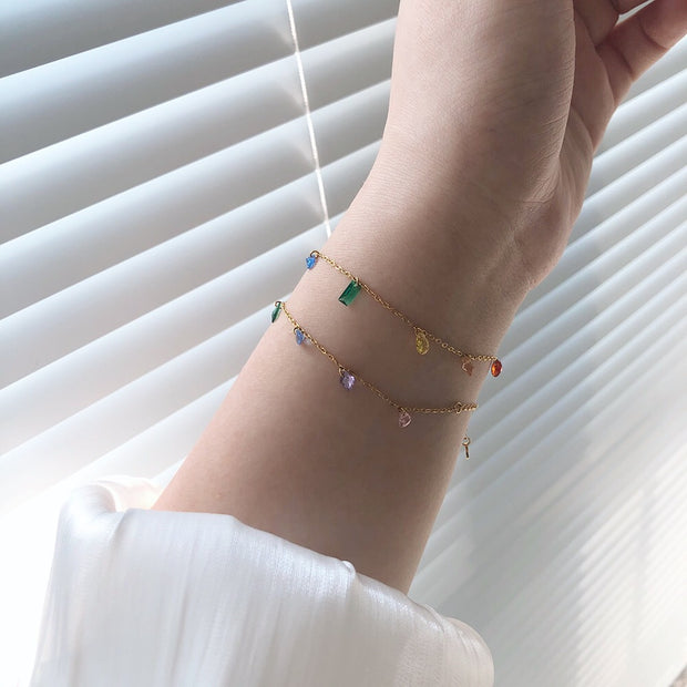 Summer Dream Rainbow Diamond Bracelet/Necklace