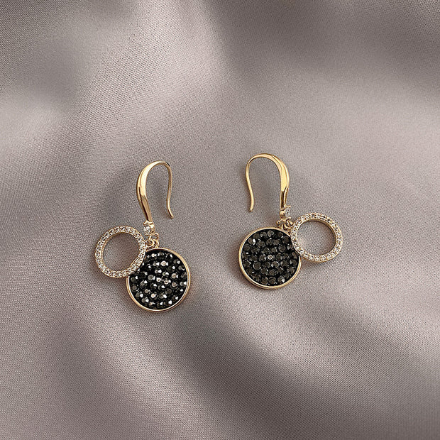Black Zirconia Earrings