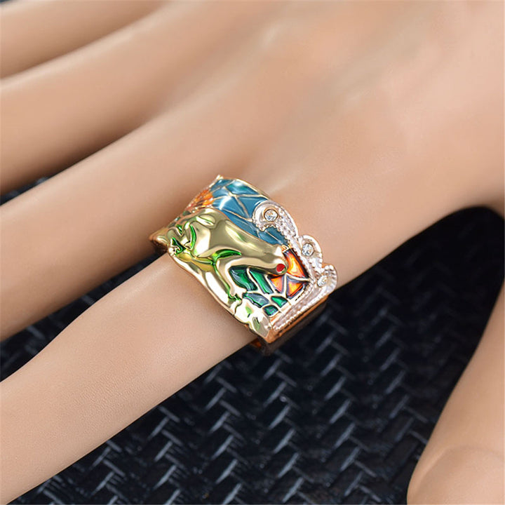 Crystal Cherry Blossom Tree Ring