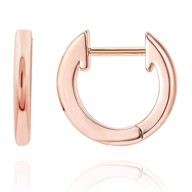 14K Gold on Recycled Sterling Silve Mini Huggie Hoops