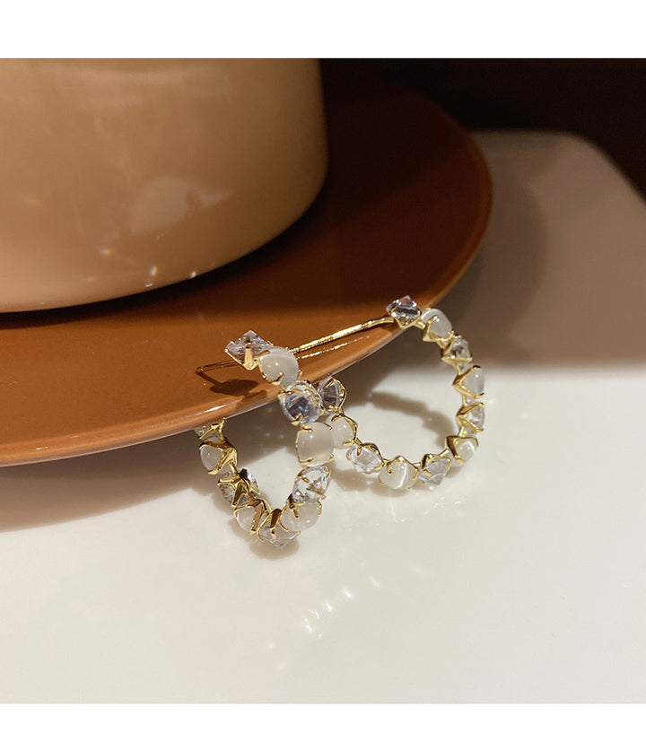 Crystal Hoop Earrings